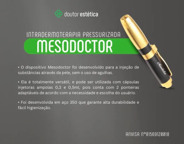 Caneta Intradermoterapia Pressurizada Mesodoctor