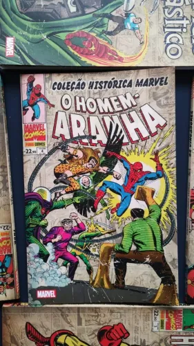 O HOMEM-ARANHA 4 COLEÇÃO HISTÓRICA MARVEL PANINI RARIDADE PARTICULAR EXCELENTE ESTADO