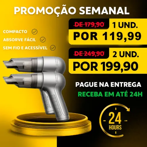 Aspirador de pó Portatil - PAGUE NA ENTREGA