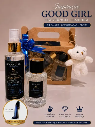 Kit Body Splash + Deo Colônia Inspiração Good Girl Boa Menina 