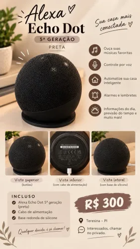 Alexa Echo Dot 5° geração