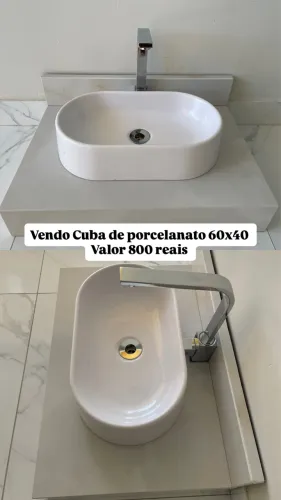 Pia de Porcelanato 60x40