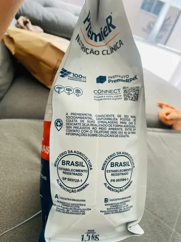 Ração Premier Nutrição Clínica Renal Gatos Adultos 1kg - Nova/Lacrada