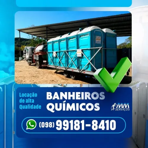 Aluguel de banheiros químicos - Locação de banheiros