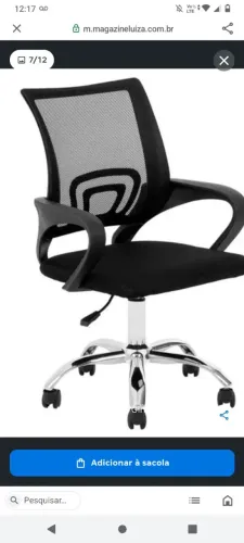Cadeira de Escritório Diretor Giratória Preta DIR-