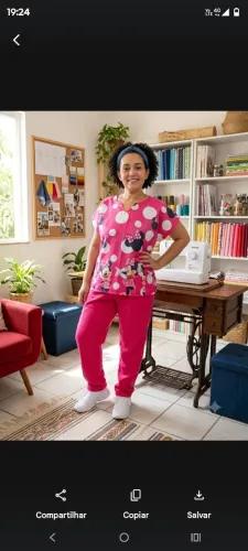 Pijama hospitalar estampado