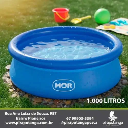 Piscina Inflável Mor Redonda Infantil Adulto 1000 Litros Verão Diversão Família