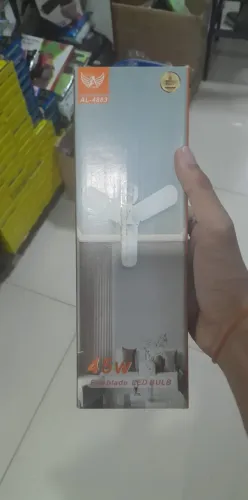 Fan blade led bulb de 45w lâmpada