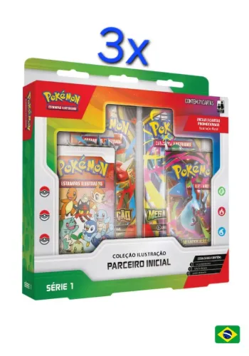 3x (PT-BR) Box Coleção Ilustração Parceiro Inicial - Serie 1