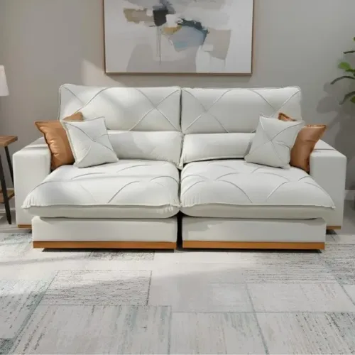 Sofá Retrátil e Reclinável Aquiles 2,00 D33 - Produto Novo! Pague na Entrega!