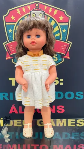 Boneca antiga Bate Palminha anos 80 Estrela 