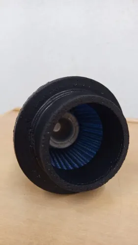 Filtro de ar Duplo fluxo medio 65mm  azul