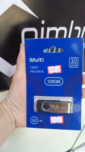 Pen Drive 128gb Preto Multi Usb 3.0 Rápido - Pendrive - Loja Coimbra Computadores Entrega