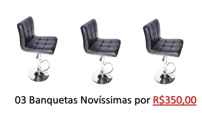 03 Banquetas Novinhas