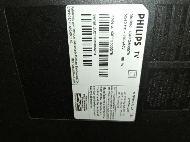 Vendo tv pra retirada de peças atela ta trincada