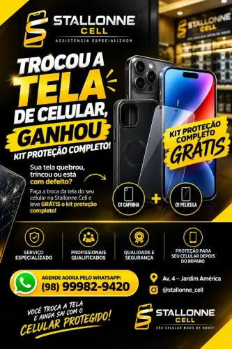 Troca de tela kit proteção