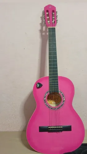 Violão Gianini pink
