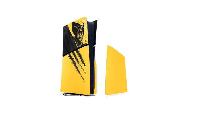 Tampas / Faceplate PS5 Slim Wolverine Edição Limitada Amarelo - Lacrado
