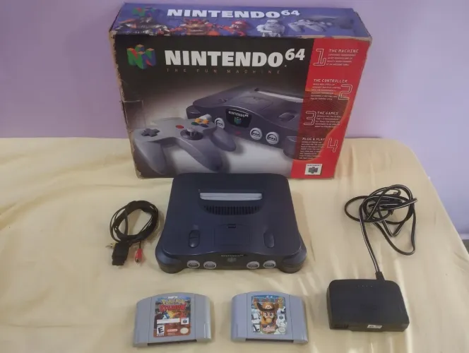 Nintendo 64 sem controle caixa sem isopor