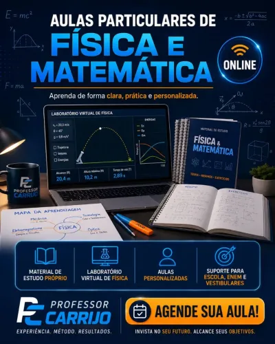 Aulas Particulares Online de Física e Matemática ? R$ 45 por hora