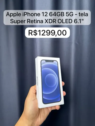 Apple iPhone 12 64GB 5G tela Super Retina XDR OLED 6.1"