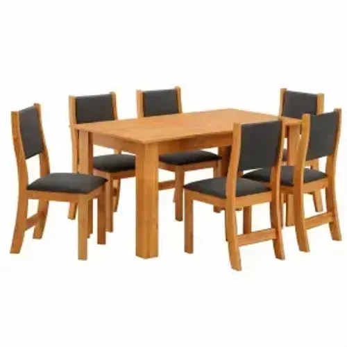 Mesa de Jantar com Cadeiras Grafite
