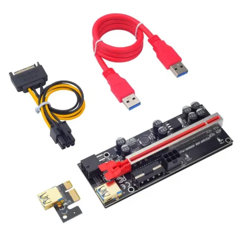 Kit Riser PCIe USB 3.0 Mineração