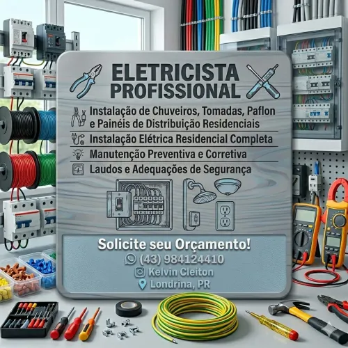 Eletricista residencial profissional Londrina
