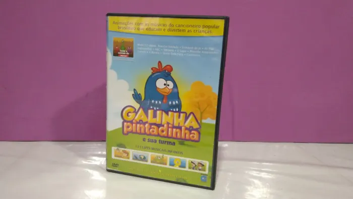 Dvd Galinha Pintadinha com 4 volumes originais