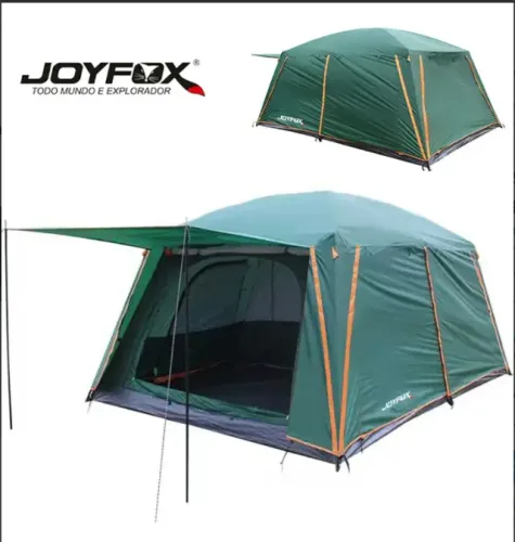 Barraca Iglu Joyfox Family Luxe 12 Pessoas Verde com Impermeabilidade 4000 mm