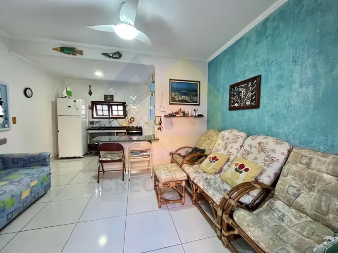 Casa em Condomínio Mobiliada para Venda em Guarujá, Enseada, 2 dormitórios, 1 suíte, 3 ban
