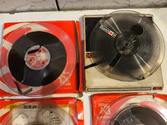 FITAS PARA GRAVADOR DE ROLO 7" NA SUA EM BALAGEM (USADO)