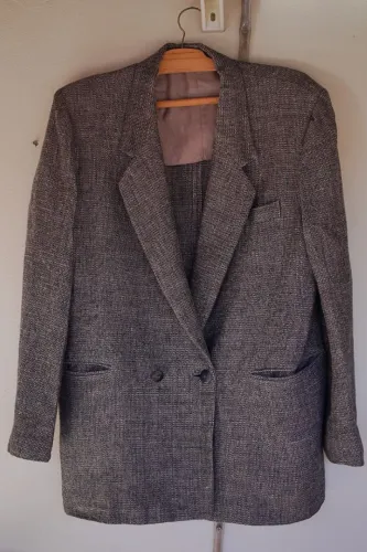 blazer de linho puro grosso