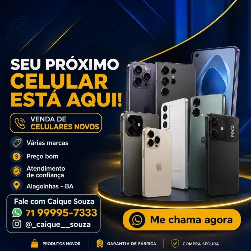Celulares Novos em Alagoinhas - Várias Marcas