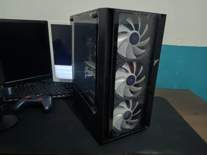 PC Gamer Novo!, Placa de Vídeo RX 580 8GB | Xeon 14 Núcleos | 16GB RAM | SSD 500GB + HD