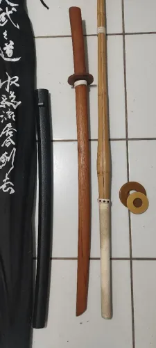 Shinai 37 + Bokuto Bokken + Shinai Bukuro - Kendo, Kenjutsu e Iaijutsu