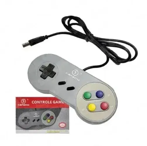 Controle Joystick Video Game Super Nintendo Pad Snes Manete