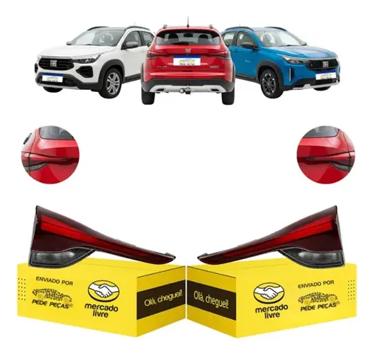 Par Sinaleira Tampa Fiat Pulse Abarth 2022 23 A 2026 C/led Ambos Lados