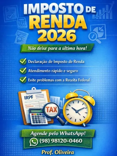 Imposto de Renda 2026!