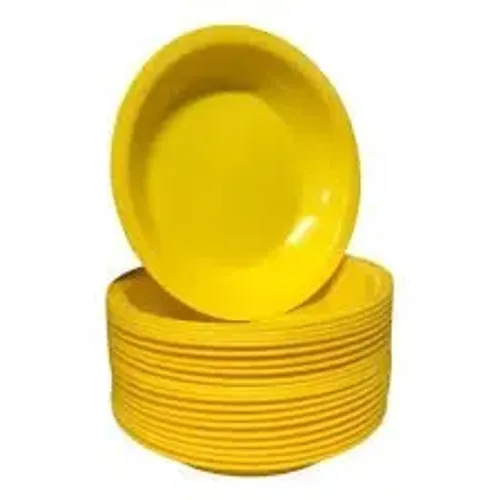 PRATO DE PLÁSTICO 23 CM AMARELO 