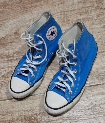 Tênis converse all star de cano azul tamanho 37 original