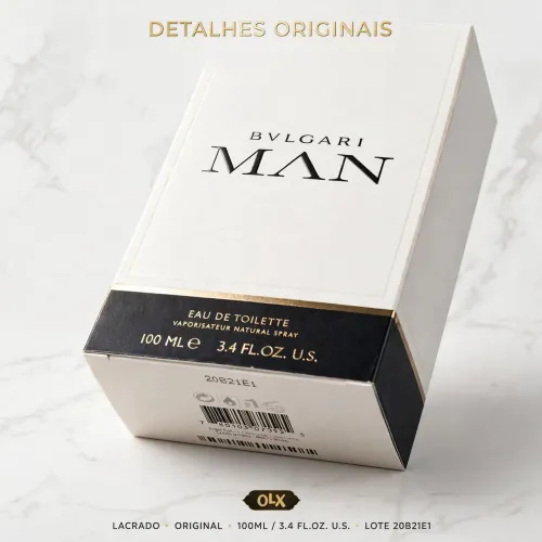 BVLGARI MAN Eau de Toilette 100ml - Original, Novo e Lacrado - 100ml 3.4 FL.OZ