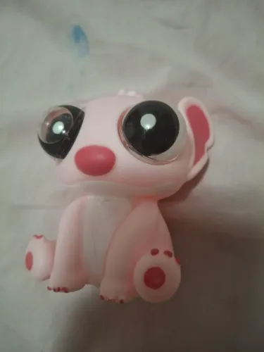 boneco stich emborrachado com 10 cm, olhos que se mexem