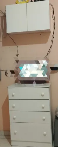 Cômoda e Armário Aéreo 2 Portas