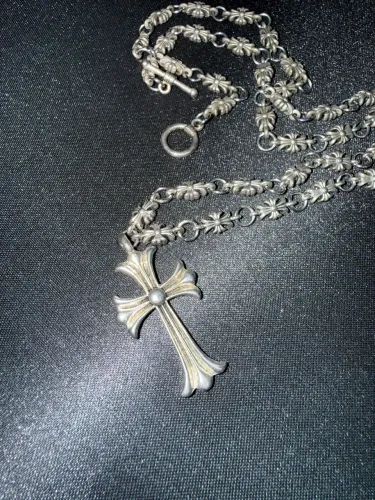 Corrente chrome hearts Cross prata