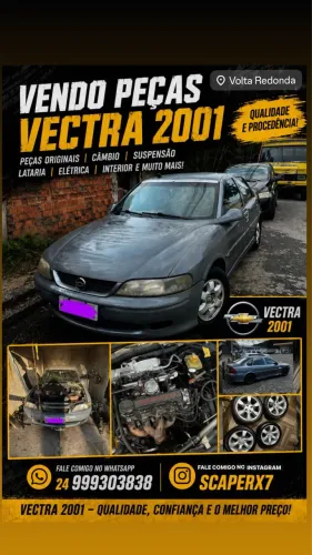 VENDO PEÇAS DO VECTRA 2001