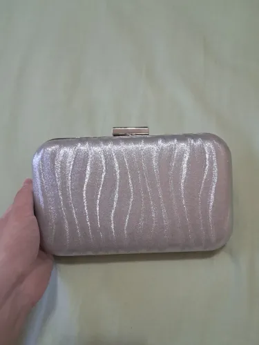 Bolsa Clutch de festa prateada