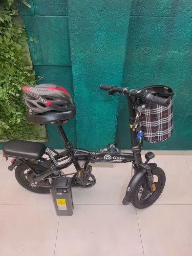 Bicicleta Elétrica Dobrável Oasis Market 48V 8Ah
