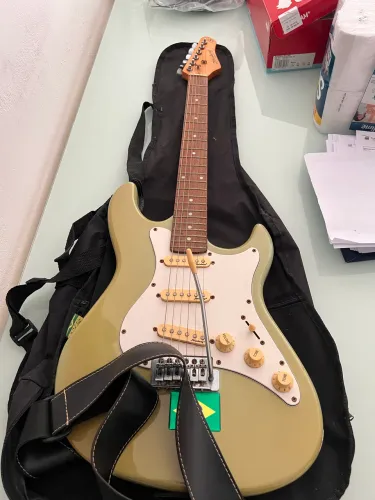 Guitarra Strinberg capa e cabo