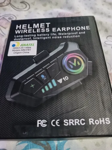 BLUETOOTH E MICROFONE PARA CAPACETE